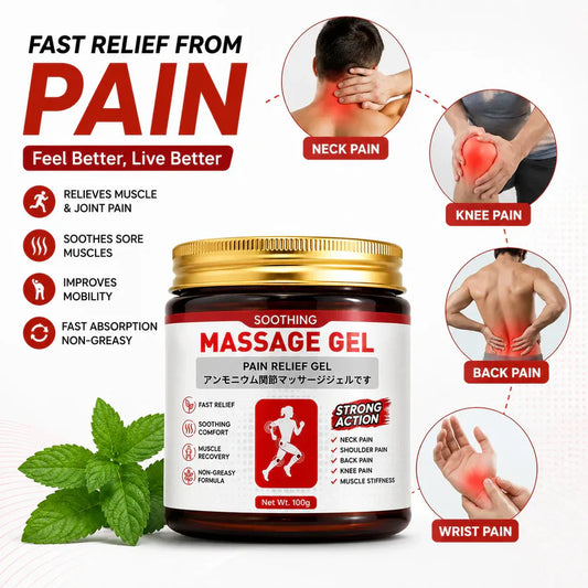 🌿 Herbal Fast Pain Relief & Massage Gel – BUY 1 GET 2