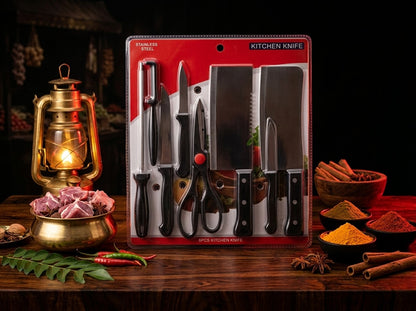 ⚡ Kitchen Mein Speed Badhani Hai? Ye 8 Pcs Knife Set Hai Perfect Choice! 🔥