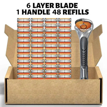 Smart Shave Pro Kit – 48 High-Performance Razor Refills + FREE Handle