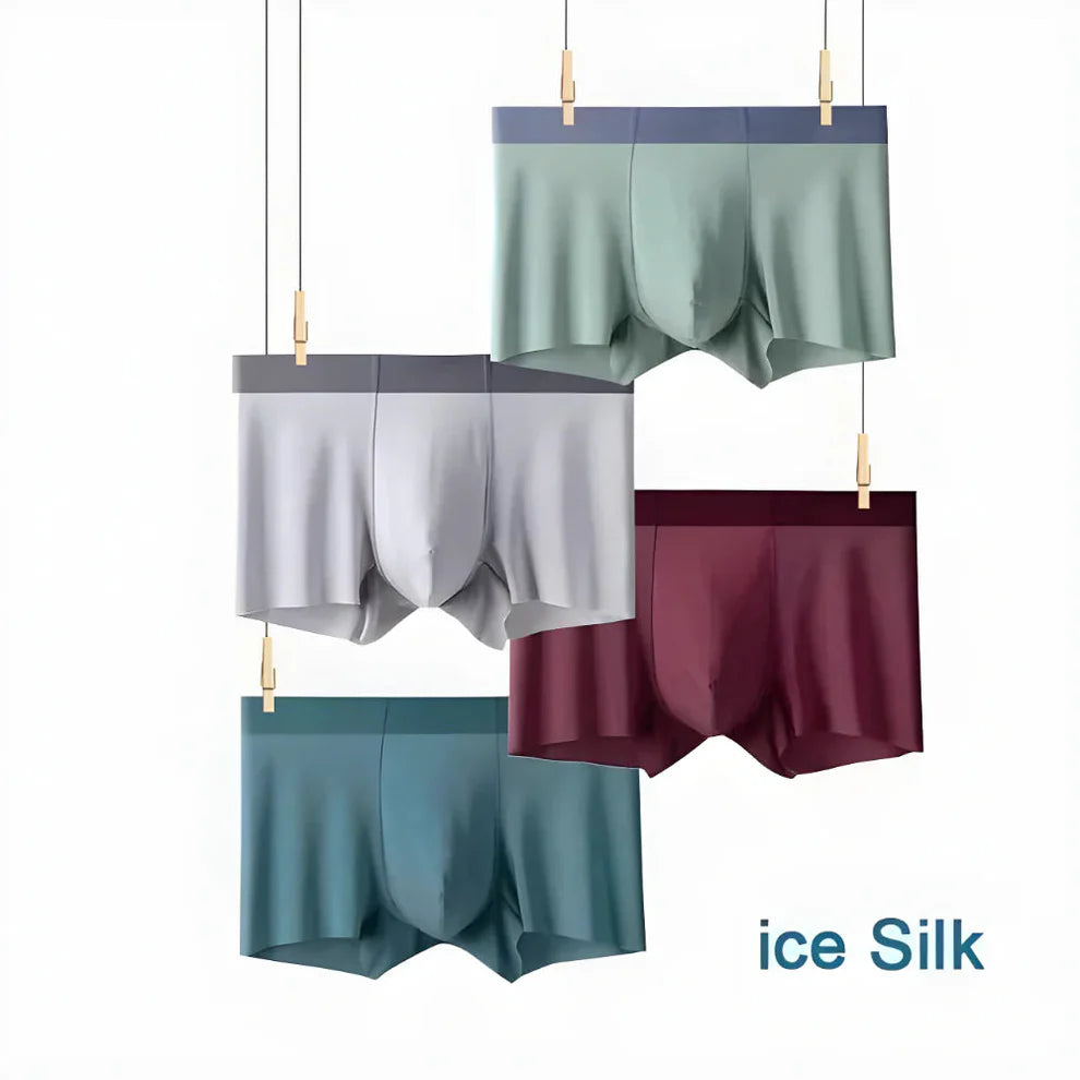 Anti-Sweat Ice Silk Boxer Briefs Combo ( PACK OF 6 )