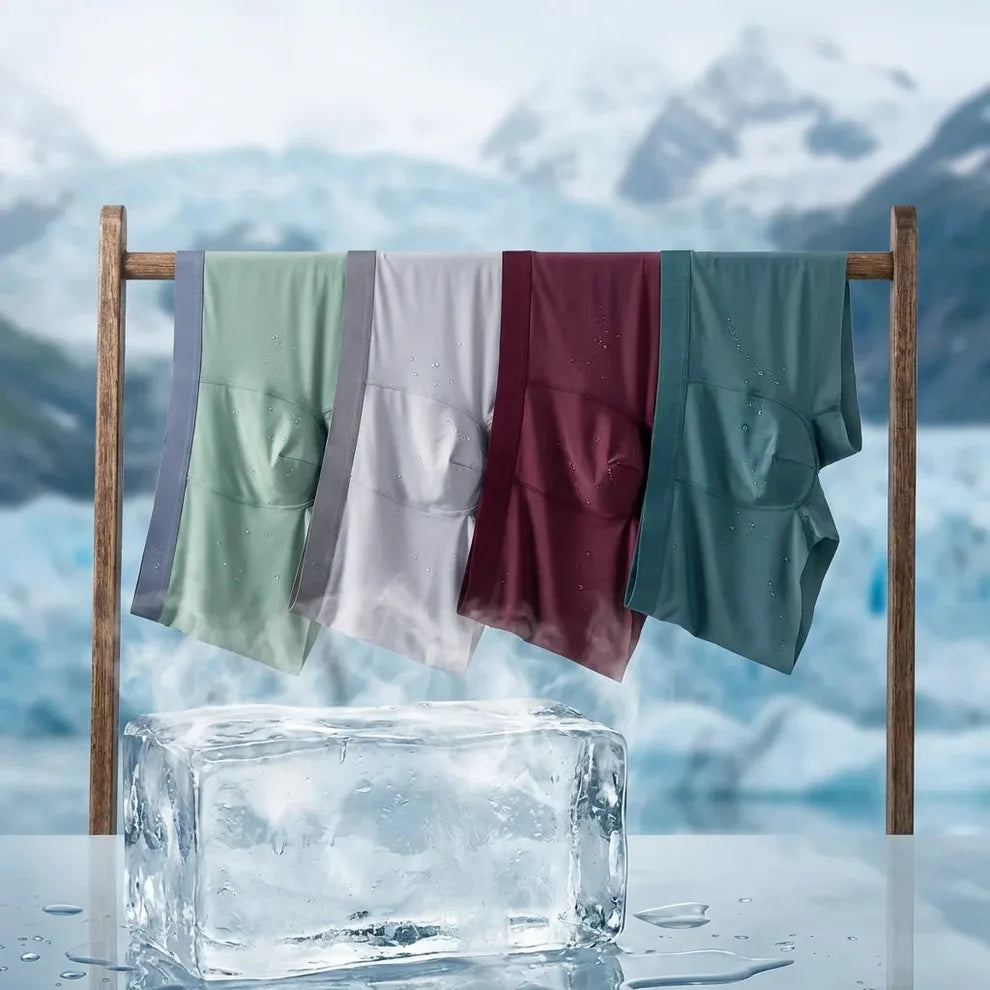 Anti-Sweat Ice Silk Boxer Briefs Combo ( PACK OF 6 )